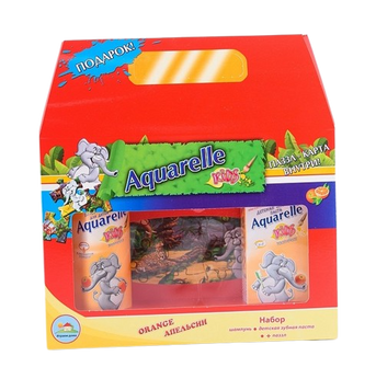 Aquarelle kids дитячий подарунковий набір Апельсин + пазли 01107 фото