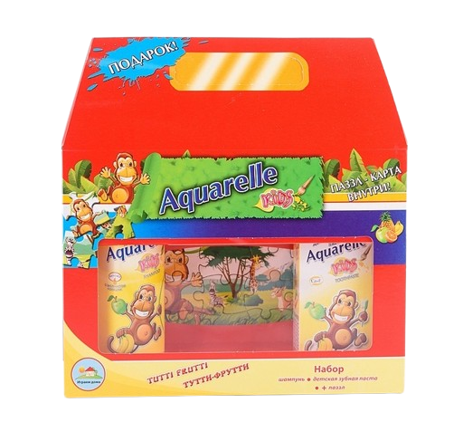 Aquarelle kids дитячий подарунковий набір Тутті-Фрутті + пазли 01110 фото