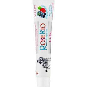 Rose Rio Kids з/п Wild Berry Дитяча зубна паста 50 мл. (72 шт.) 05205 фото