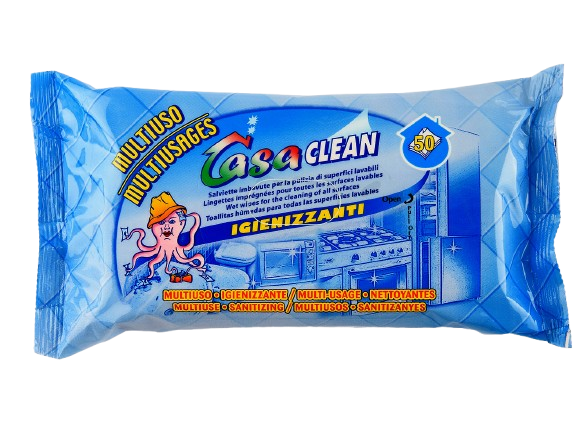 Casa Clean Multiuso Универсальные Влажные салфетки для очистки моющих поверхностей 08336 фото