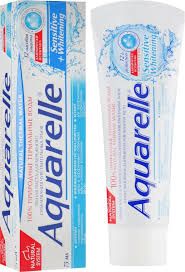 Aquarelle зубна паста 75ml NEW Sensitive+Whitening 03286 фото