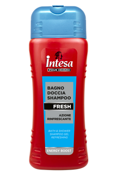 INTESA POUR HOMME BATH & SHOWER SHAMPOO (12*500ml) FRESH Шампунь-гель для душу (172011) 172011/173161 фото