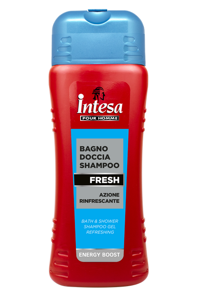 INTESA POUR HOMME BATH & SHOWER SHAMPOO (12*500ml) FRESH Шампунь-гель для душу (172011) 172011/173161 фото