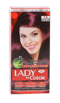 Lady in color фарба для волосся №7.6 Темна вишня 02534 фото