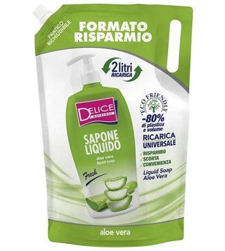 Рідке крем-мило &laquo;Алое вера&raquo; DELICE Sapone Liquido Universale Aloe Vera, 2000 мл. 028510 фото