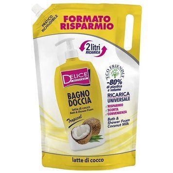 Гель-піна для душу та ванни &laquo;Кокосове молоко&raquo; DELICE Bath & Shower Foam Tropical Latte Di Cocco, 2000 мл. 027990 фото