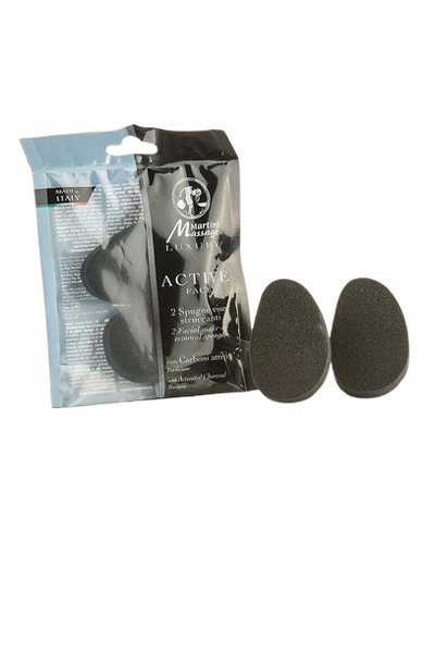 *MARTINI SPA MAKEUP LUXURY 2 Face Pads Спонж для очищення з активованим вугіллям (4973P00) 4973P00 фото