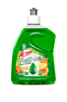 Засіб для миття посуду ACTIFF PIATTI AGRUMI PLATIN DISH WASHING GEL CITRUS 500мл 261512 фото