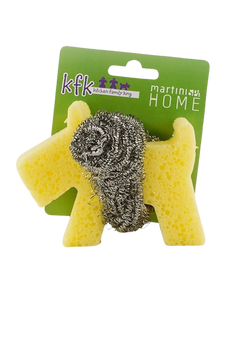 *MARTINI SPA Sponge Dog With Inox Spiral Губка кухонна для очищення 07064 фото