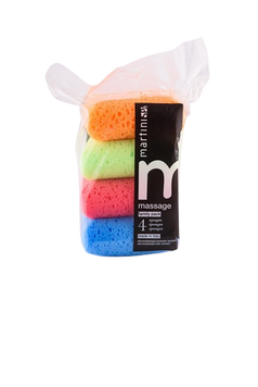 *MARTINI SPA 4 Soft Bath Sponges / Family Pack 4 Мягкі банні губки / Сімейна упаковка (0499P0A) 0499P0A фото