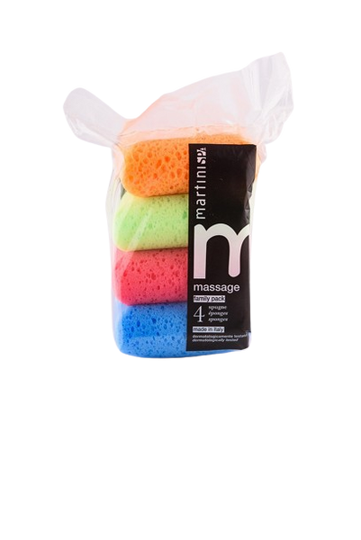 *MARTINI SPA 4 Soft Bath Sponges / Family Pack 4 Мягкие банные губки / Семейная упаковка (0499P0A) 0499P0A фото